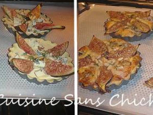 Tartelettes aux figues, roquefort et pignons de pin - Préparation etape 7