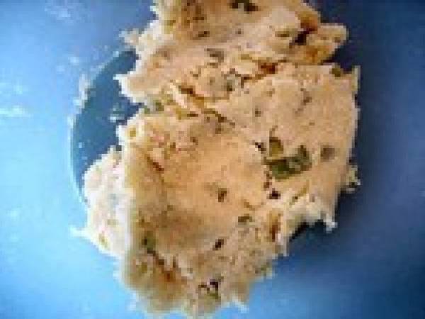 Crumble au basilic et au saumon - Préparation etape 3