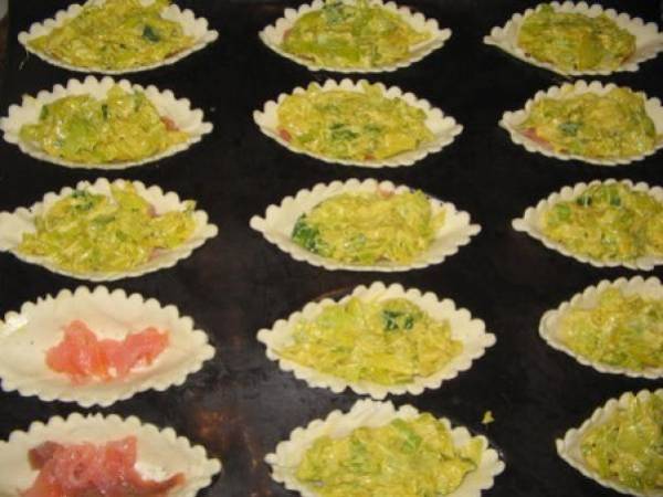 Tourtes aux poireaux et au saumon fumé et reunion flexipan - Préparation etape 4