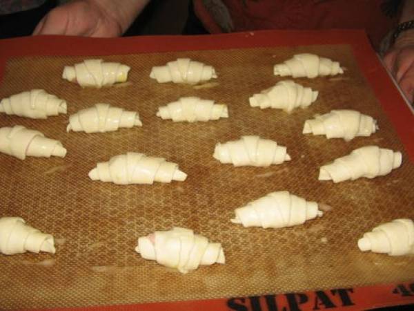 Mini croissants au jambon - Préparation etape 2