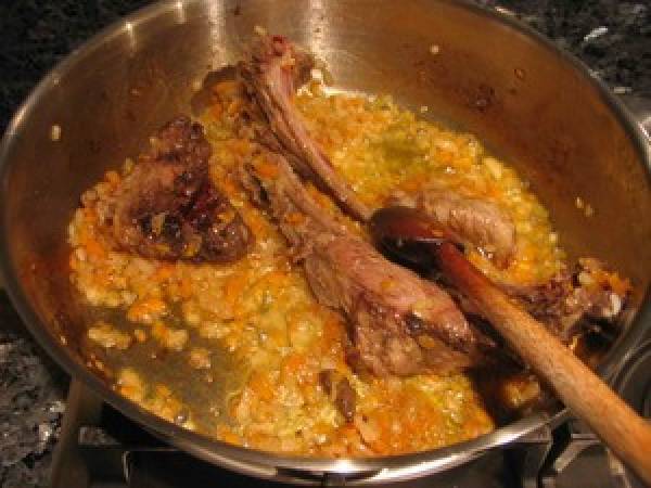 Côtelettes de sanglier, sauce poivrade à ma façon et purée de légumineuses - Préparation etape 6