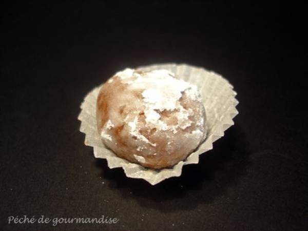 Bouchées de chocolat blanc, ganache au chocolat au lait et aux fruit de la passion - Préparation etape 3