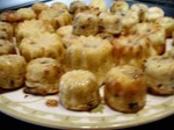Cannelés aux fromage et aux champignons - Préparation etape 5