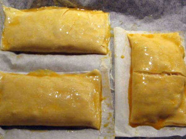 Chausson au jambon - Schinkenblätterteigtaschen - Préparation etape 5