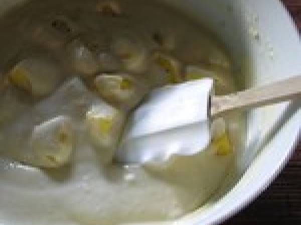 Pancakes à l'ananas ou à la banane - Préparation etape 1