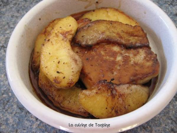 Recettes pour les fêtes : Tatin de foie gras - Préparation etape 5