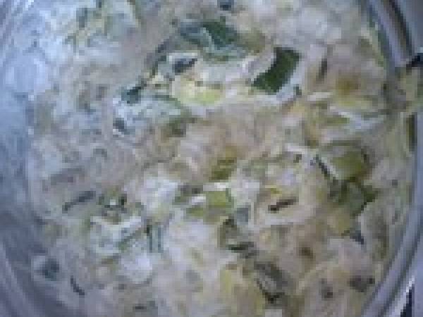 Quiche aux poireaux ou flamiche - Préparation etape 3