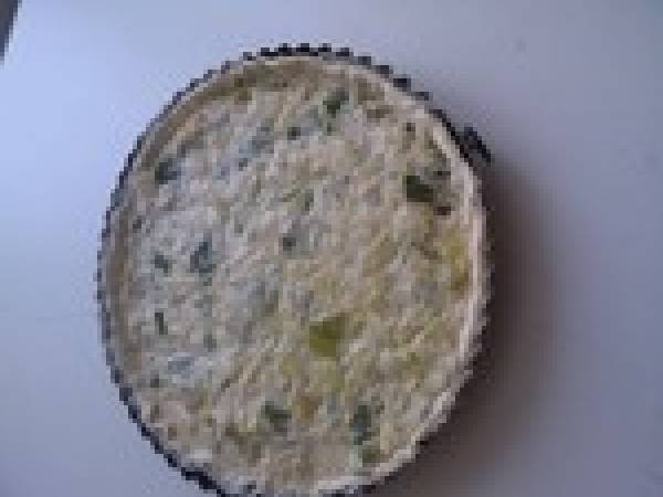 Quiche aux poireaux ou flamiche - Préparation etape 5