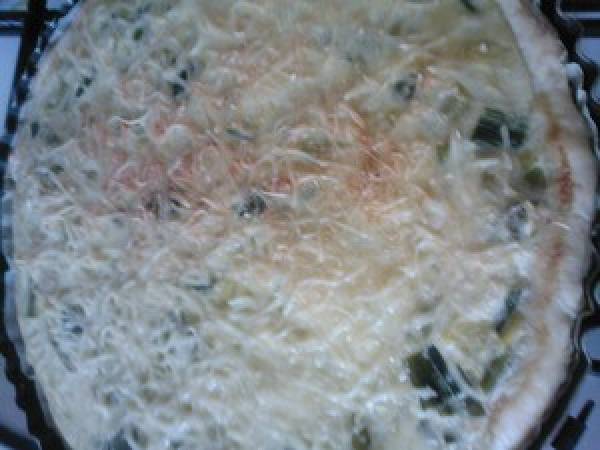 Quiche aux poireaux ou flamiche - Préparation etape 7