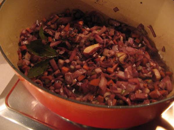 Sanglier aigre-doux - Wildschwein-Sauerbraten - Préparation etape 1