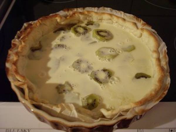Tarte fine aux kiwis - Préparation etape 7