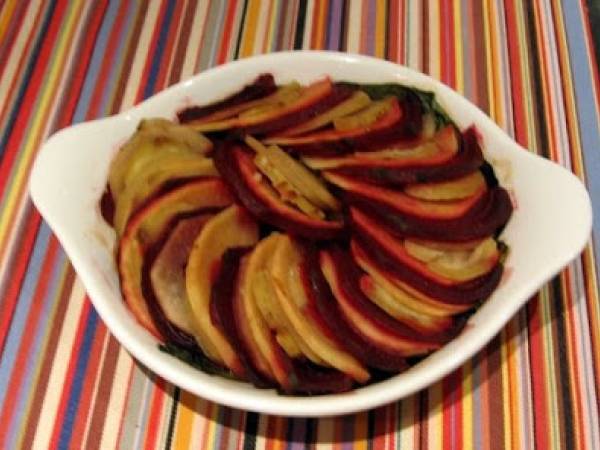 Gratin d'hiver au raifort - Wintergratin mit Meerettich - Préparation etape 3