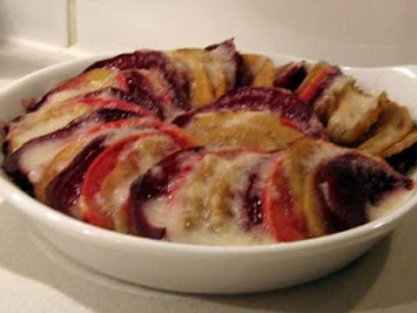 Gratin d'hiver au raifort - Wintergratin mit Meerettich - Préparation etape 4