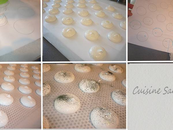 Macarons mojito à la meringue Italienne - Préparation etape 10