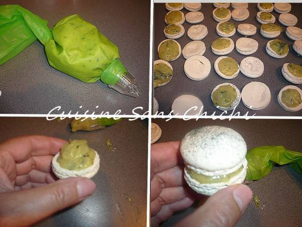 Macarons mojito à la meringue Italienne - Préparation etape 17