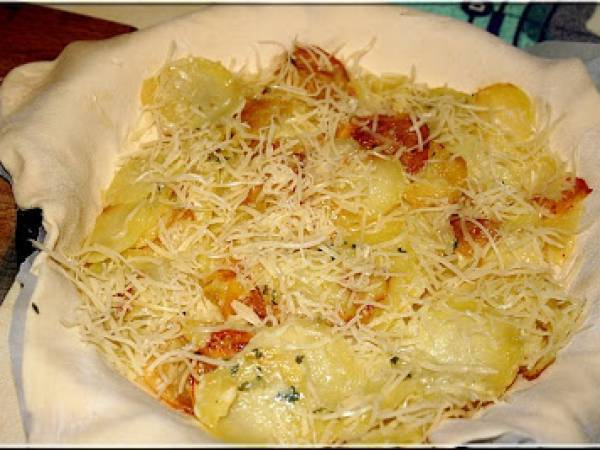 TOURTE PAYSANNE AU MUNSTER - Préparation etape 5