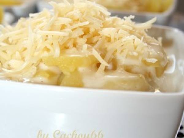 Gratin de pommes de terre individuel - Préparation etape 1