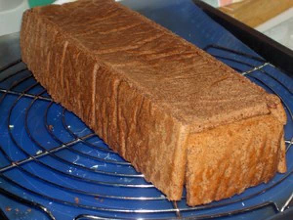 Bûche sans gluten au chocolat et à la framboise - Préparation etape 5