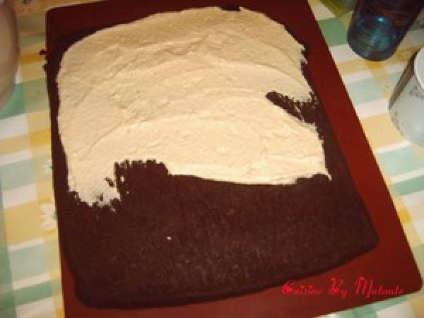 Bûche caramel à la fleur de sel (ma merveilleuse bûche de Noël!) - Préparation etape 5