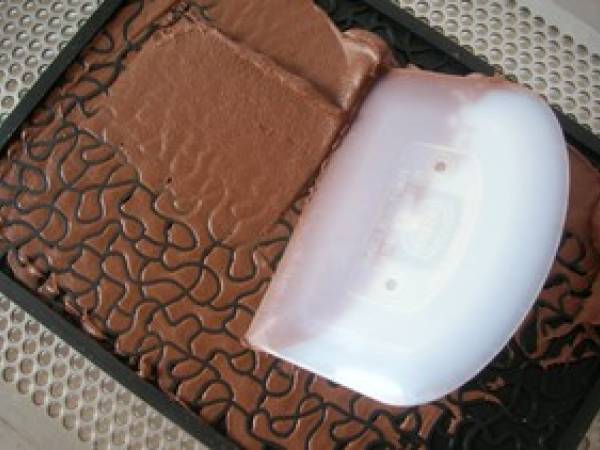 Bûche chocolat, marrons, pommes/caramel - Préparation etape 2