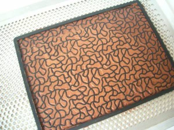 Bûche chocolat, marrons, pommes/caramel - Préparation etape 3