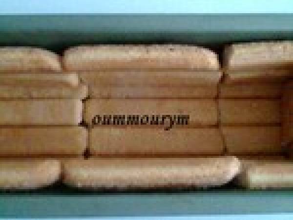 Ma bûche charlotte aux poires - Préparation etape 1