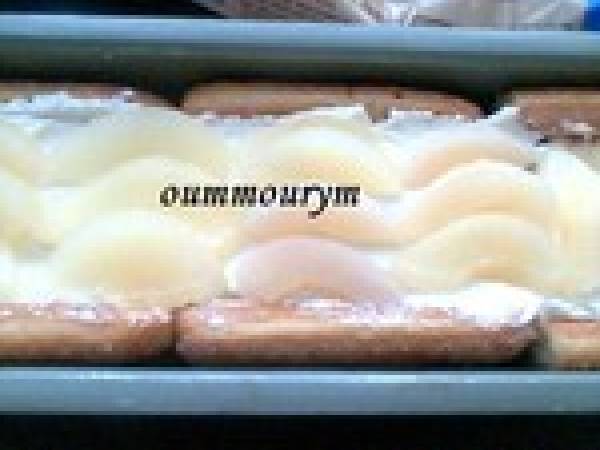 Ma bûche charlotte aux poires - Préparation etape 3