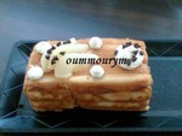 Ma bûche charlotte aux poires - Préparation etape 4