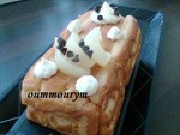 Ma bûche charlotte aux poires - Préparation etape 5