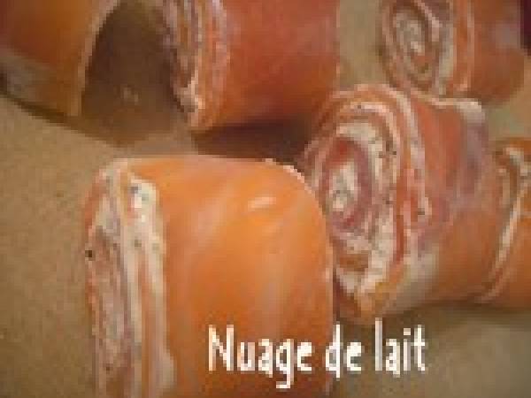 Rouleau de Printemps au Saumon Fumé et Joyeux Noel - Préparation etape 6