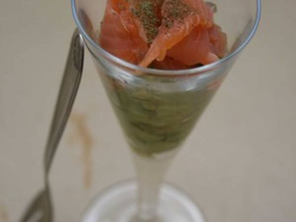 Variantes de verrines et cuillères festives - Préparation etape 1