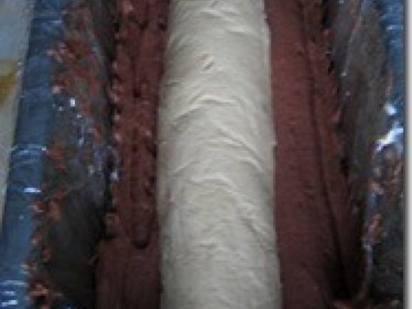 Bûche 2 chocolats et caramel au beurre salé... - Préparation etape 7