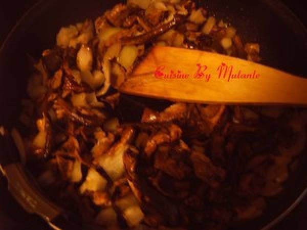 Gâteau de pommes de terre au cèpes - Préparation etape 3