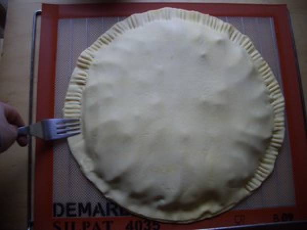 Galette des Rois amandes et pommes caramélisées - Préparation etape 6