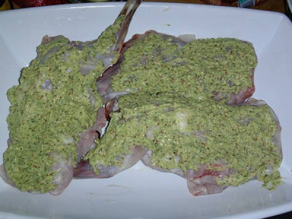 Lapin aux trois moutardes - Préparation etape 2