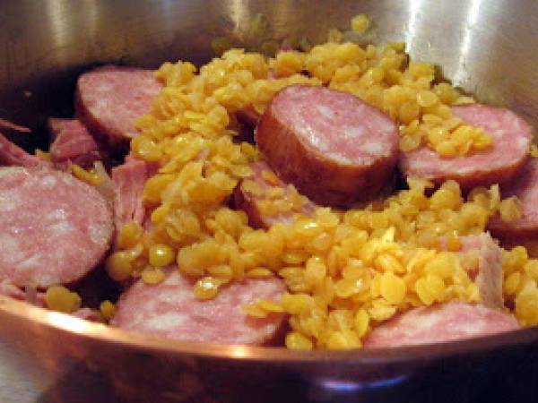 Petit salé aux lentilles blondes - Préparation etape 5