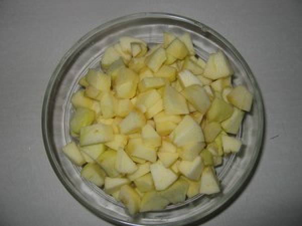 Clafoutis aux pommes - Préparation etape 4