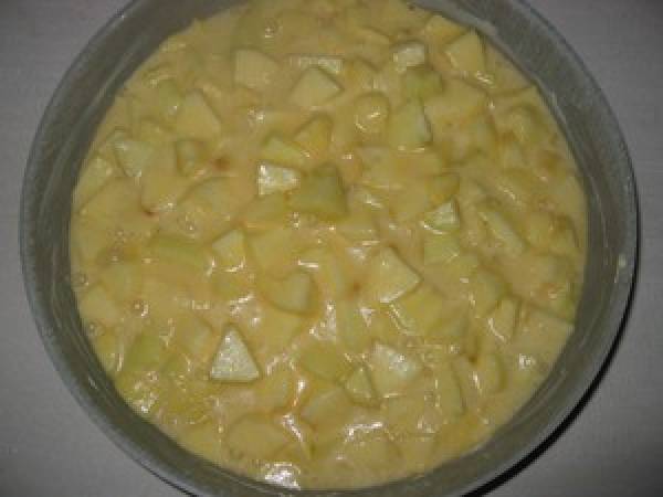 Clafoutis aux pommes - Préparation etape 5