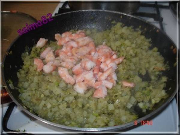 Bourses aux crevettes et legumes - Préparation etape 3