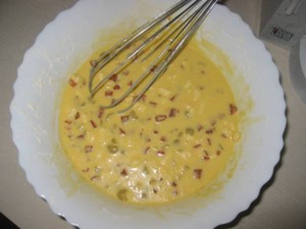 Cake au Curé nantais et au chorizo - Préparation etape 3