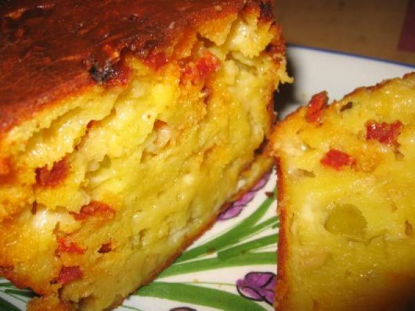 Cake au Curé nantais et au chorizo - Préparation etape 6