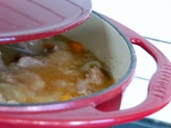 Estouffade d'agneau au Tariquet (mijoté avec des haricots...) - Préparation etape 6