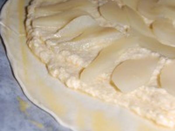 Galette des rois frangipane, poires & chocolat - Préparation etape 4