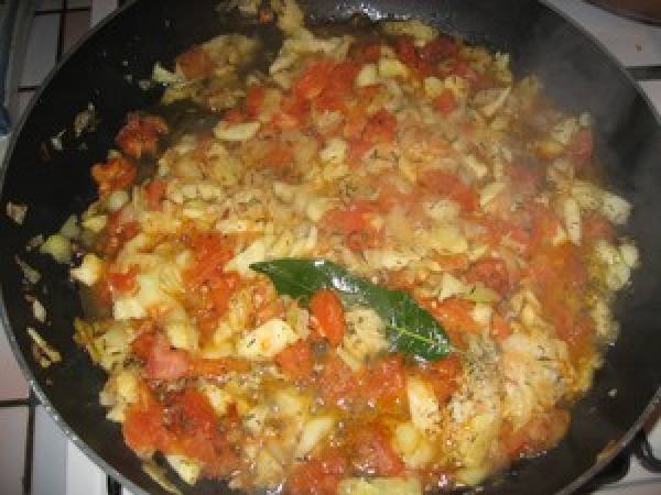 Courgettes rondes farcies aux petits légumes (M) - Préparation etape 6