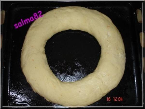 Brioche de roi ou roscón de reyes - Préparation etape 5