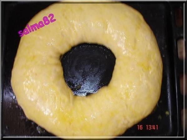 Brioche de roi ou roscón de reyes - Préparation etape 6