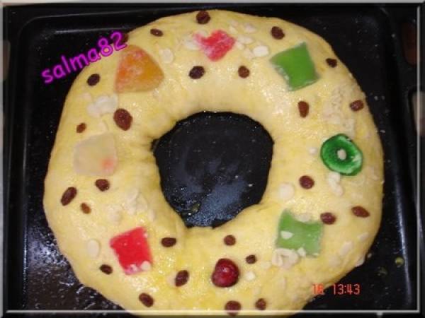 Brioche de roi ou roscón de reyes - Préparation etape 7