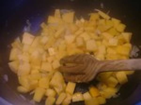 Risotto à la courge et aux morilles - Préparation etape 3