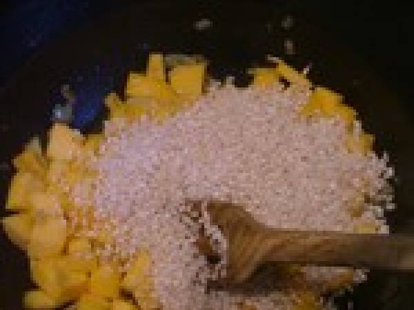 Risotto à la courge et aux morilles - Préparation etape 4