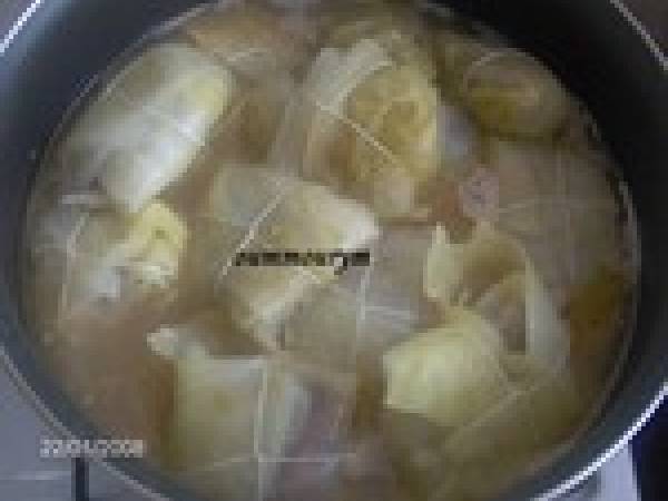 Mon chou farci (dolma krombet) - Préparation etape 7